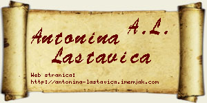 Antonina Lastavica vizit kartica